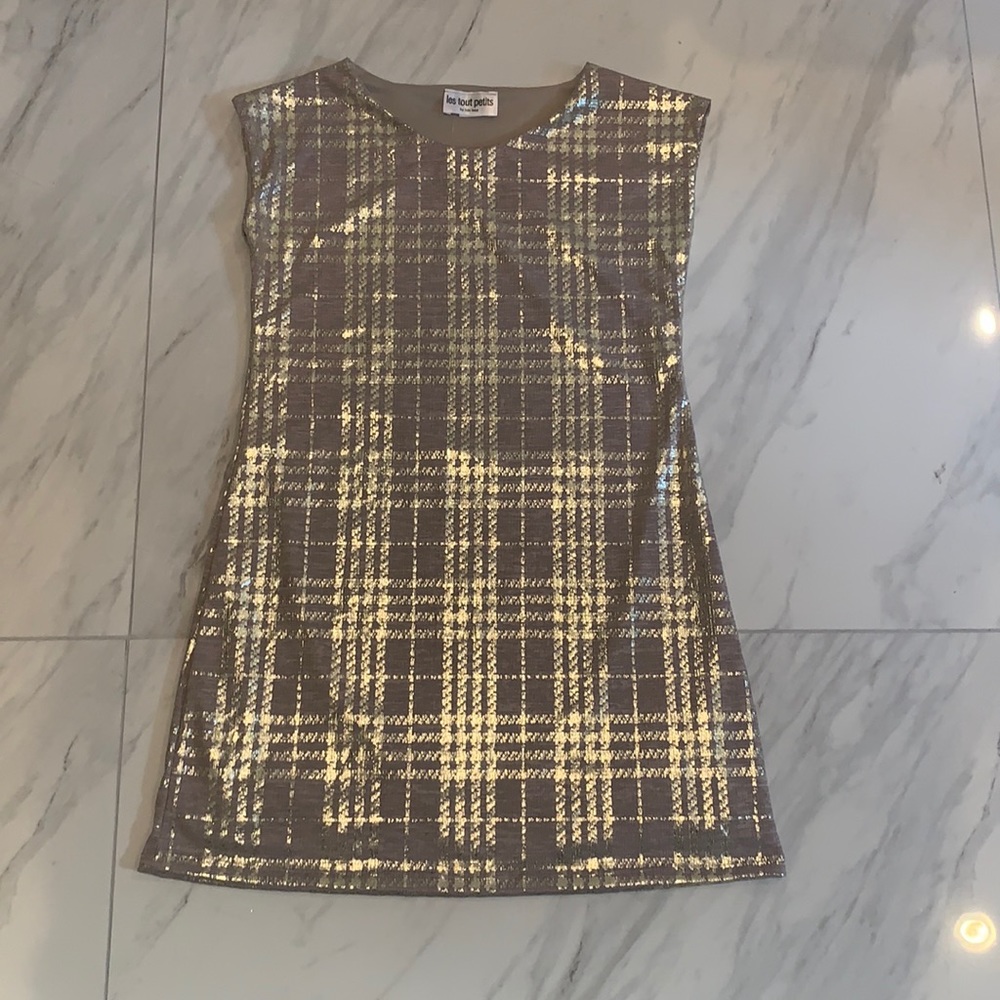 Les tout petits medium gold woman’s midi dress